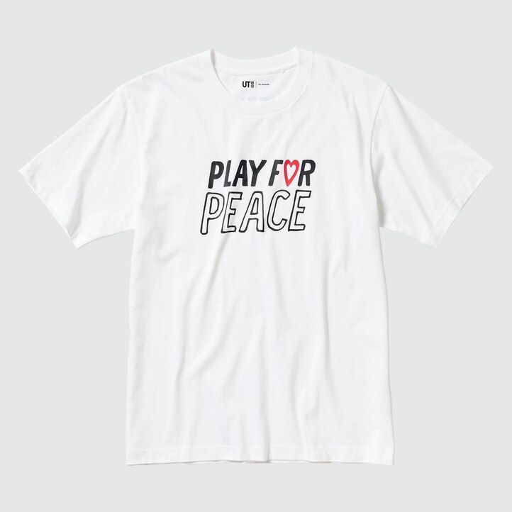 white womens uniqlo peace for all graphic kei nishikori t shirts