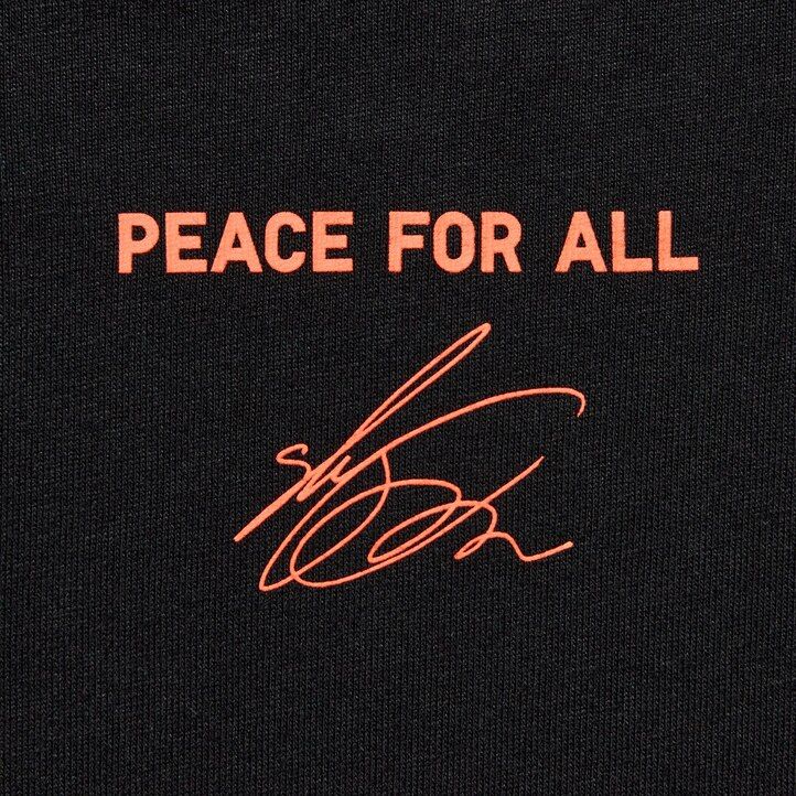 black womens uniqlo peace for all graphic shingo kunieda t shirts