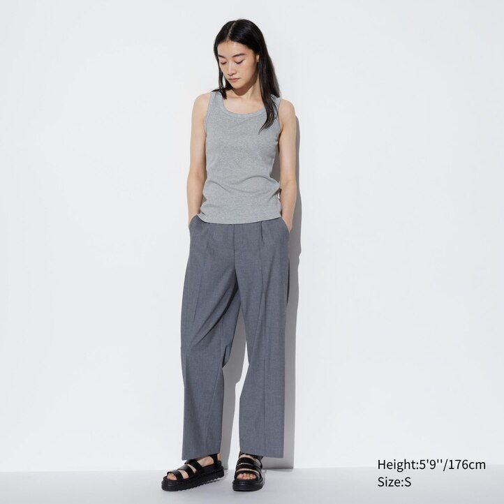 womens uniqlo soft ribbed t shirts white