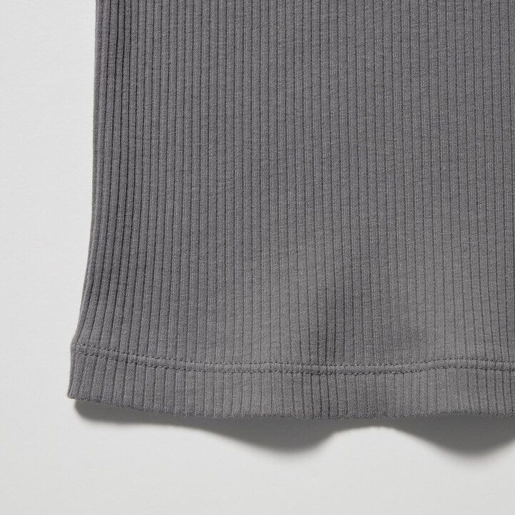 uniqlo ribbed tank womens t shirts orange
