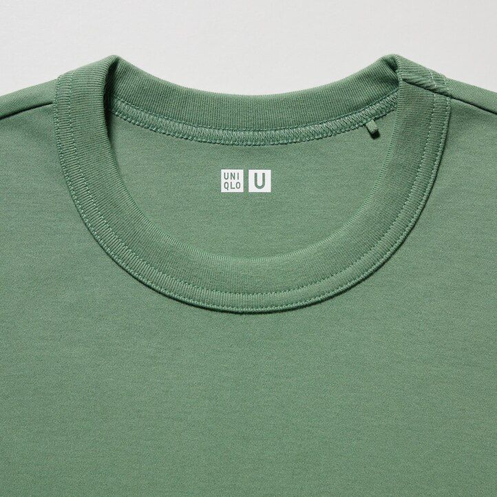 pink womens uniqlo crew neck sleeved t shirts