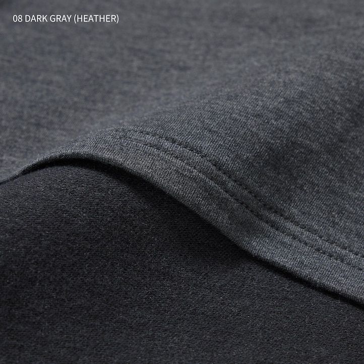 light grey uniqlo heattech extra warm cotton scoop neck sleeved thermal womens t shirts