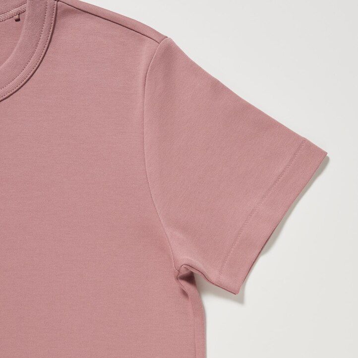 womens uniqlo crew neck sleeved t shirts white
