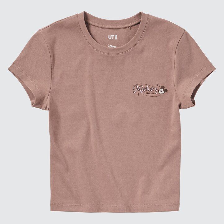 uniqlo disney collection mini ut graphic womens t shirts brown