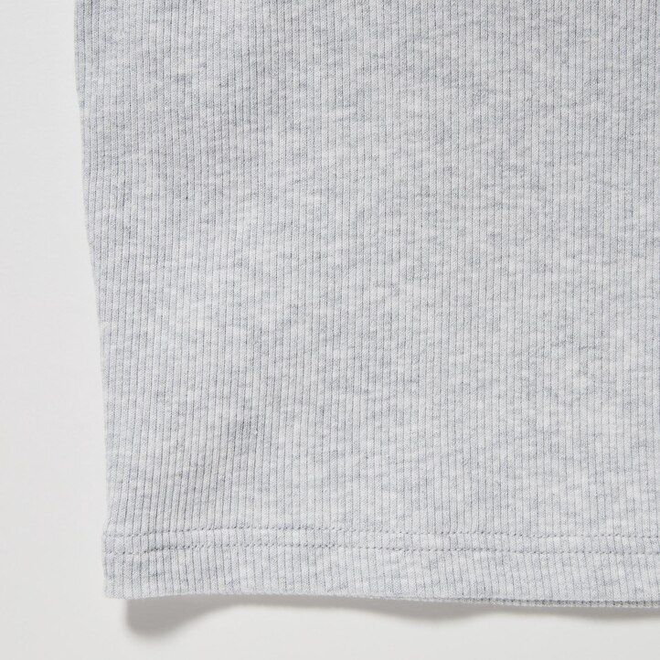 womens uniqlo ribbed cropped sleeveless t shirts white