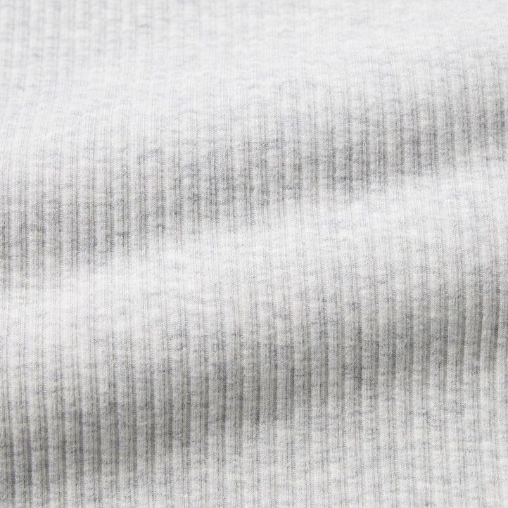 pink uniqlo ribbed cropped crew neck womens t shirts