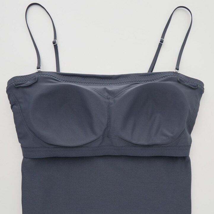 grey womens uniqlo airism cotton cropped tube t shirts