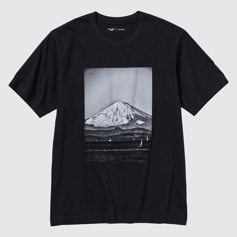 uniqlo peace for all graphic daido moriyama womens t shirts black