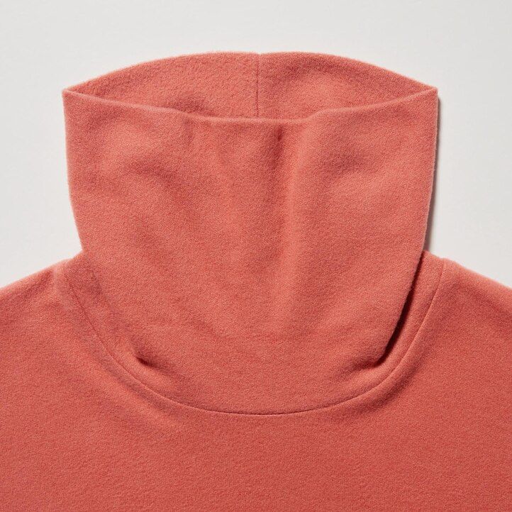 uniqlo heattech fleece sleeved thermal womens t shirts grey