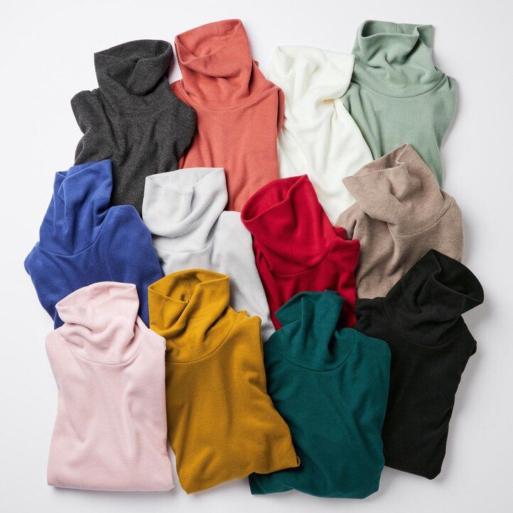 uniqlo heattech fleece sleeved thermal womens t shirts grey