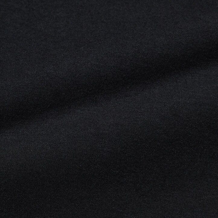 uniqlo smooth stretch cotton crew neck sleeved womens t shirts black
