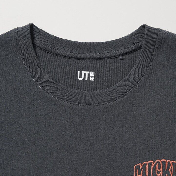 uniqlo disney collection mini ut graphic womens t shirts dark grey