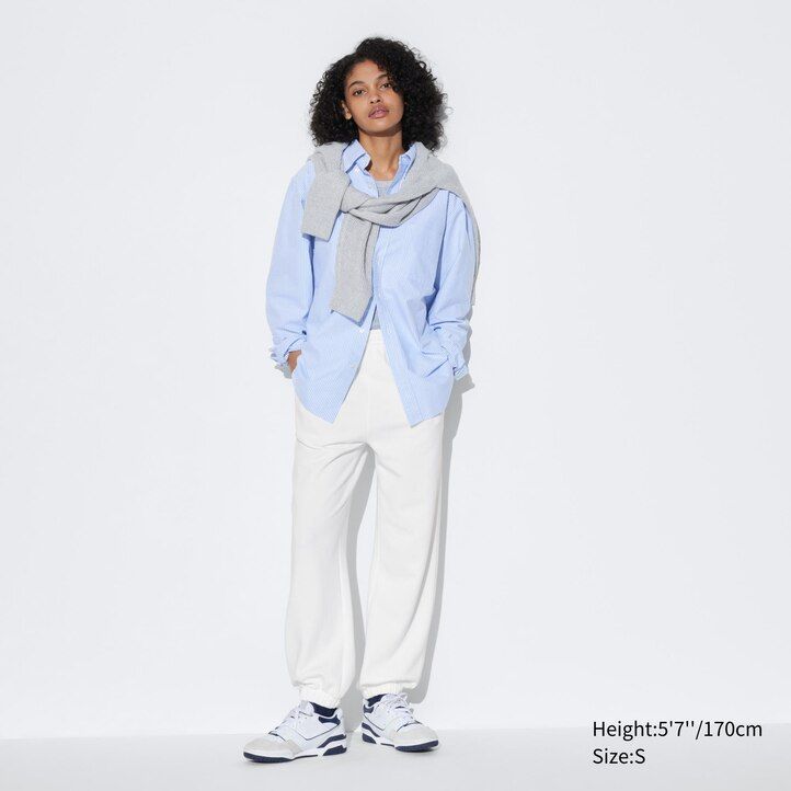 womens uniqlo joggers tops grey - uniqlo