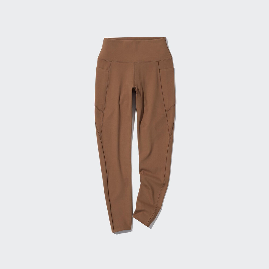 brown womens uniqlo airism uv protection soft with pockets tops