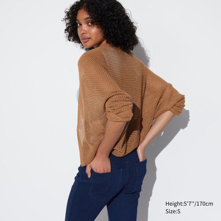 blue womens uniqlo ultra stretch denim tops