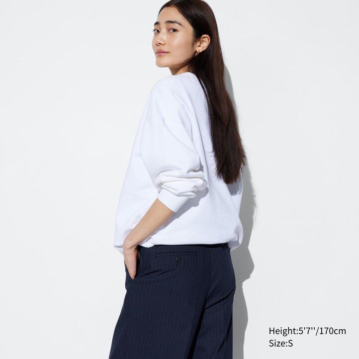 uniqlo pleated wide leg striped womens tops navy