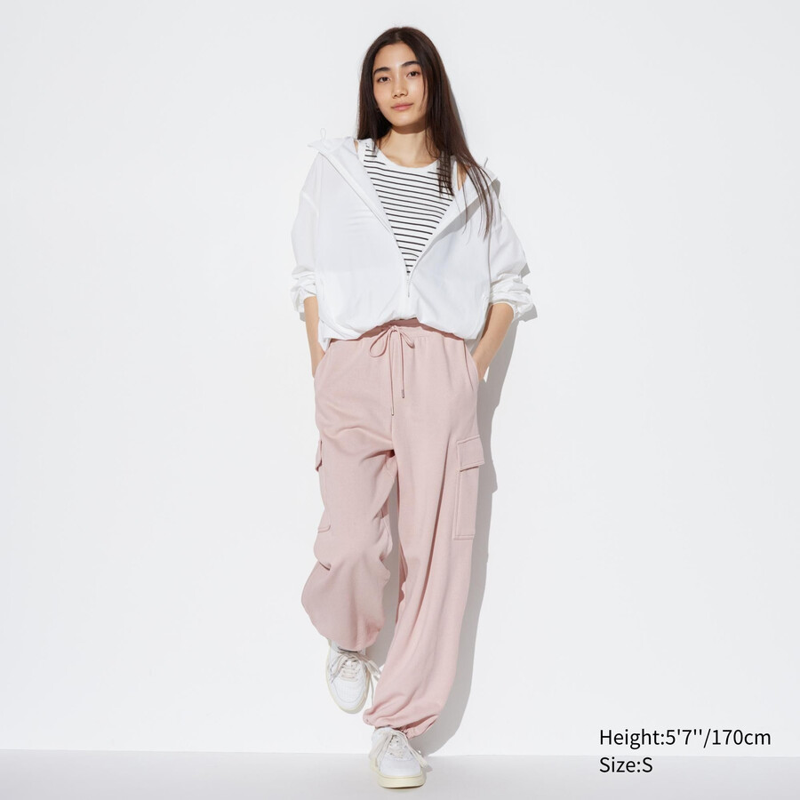 pink uniqlo sweatrgo womens tops