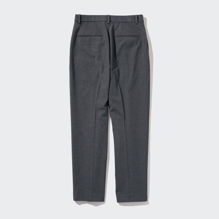 uniqlo smart ankle length womens tops grey