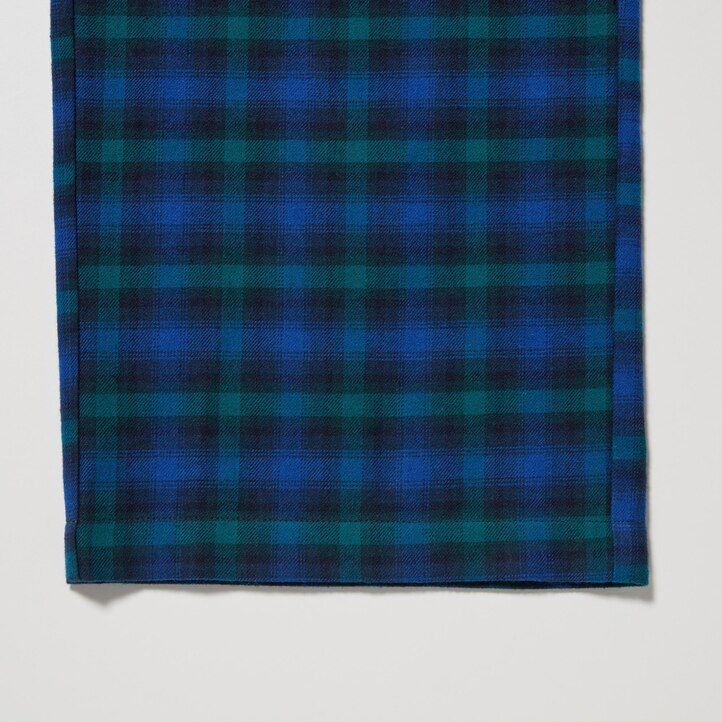 uniqlo flannel womens tops blue