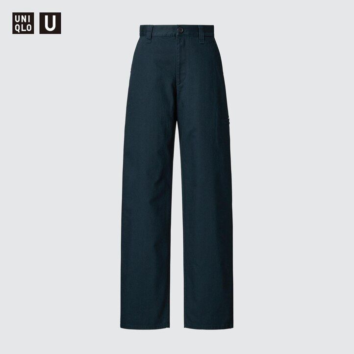 womens uniqlo chino tops black