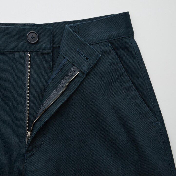 womens uniqlo chino tops black