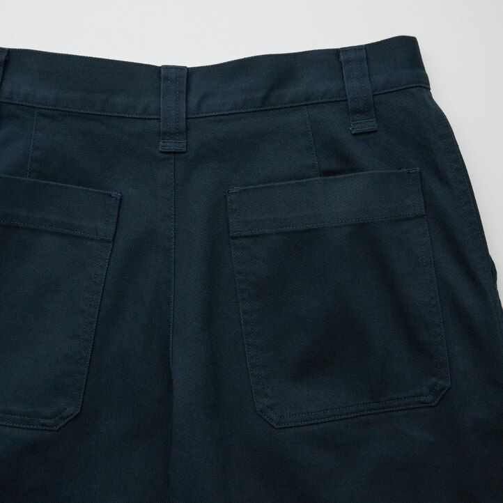 womens uniqlo chino tops black