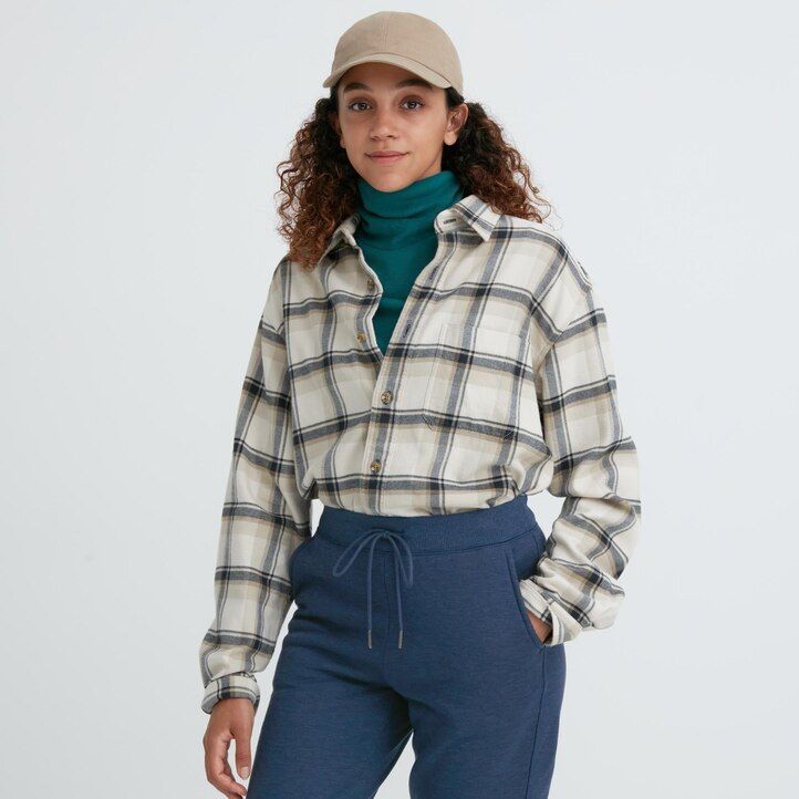 white uniqlo heattech pile lined womens tops