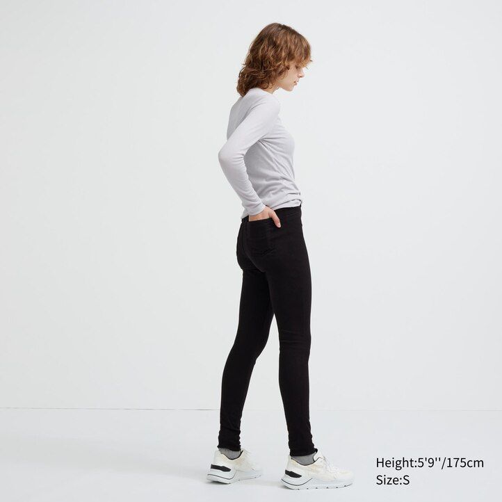 olive uniqlo heattech ultra stretch thermal womens tops