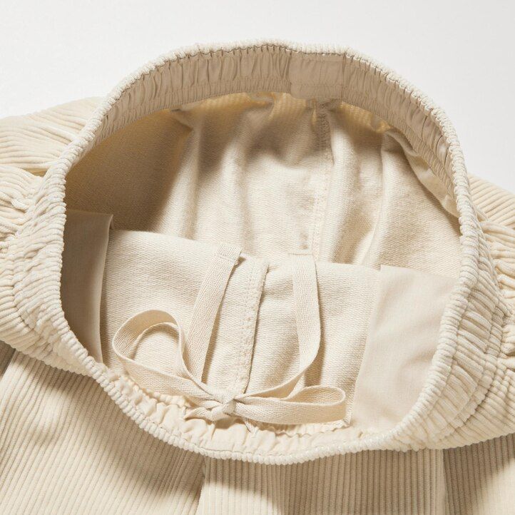 brown uniqlo corduroy relaxed fit ankle length womens tops
