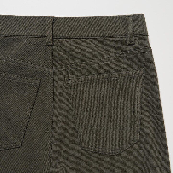 womens uniqlo heattech ultra stretch high rise tops olive