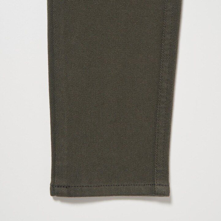 womens uniqlo heattech ultra stretch high rise tops olive