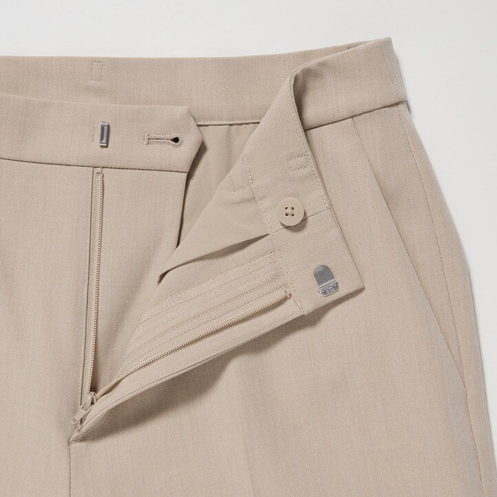 womens uniqlo smart ankle length tops white