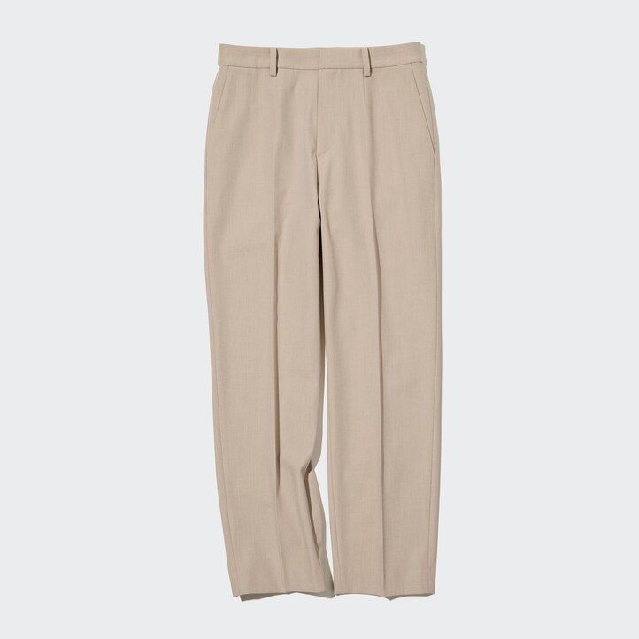 womens uniqlo smart ankle length tops beige