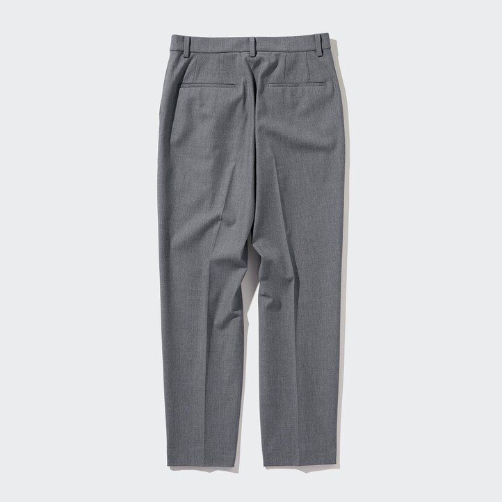 uniqlo smart ankle length womens tops grey