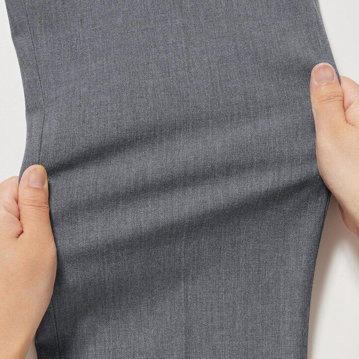 uniqlo smart ankle length womens tops grey