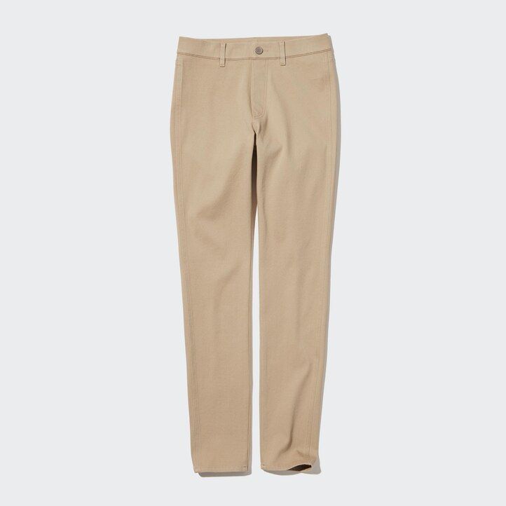 beige uniqlo ultra stretch womens tops