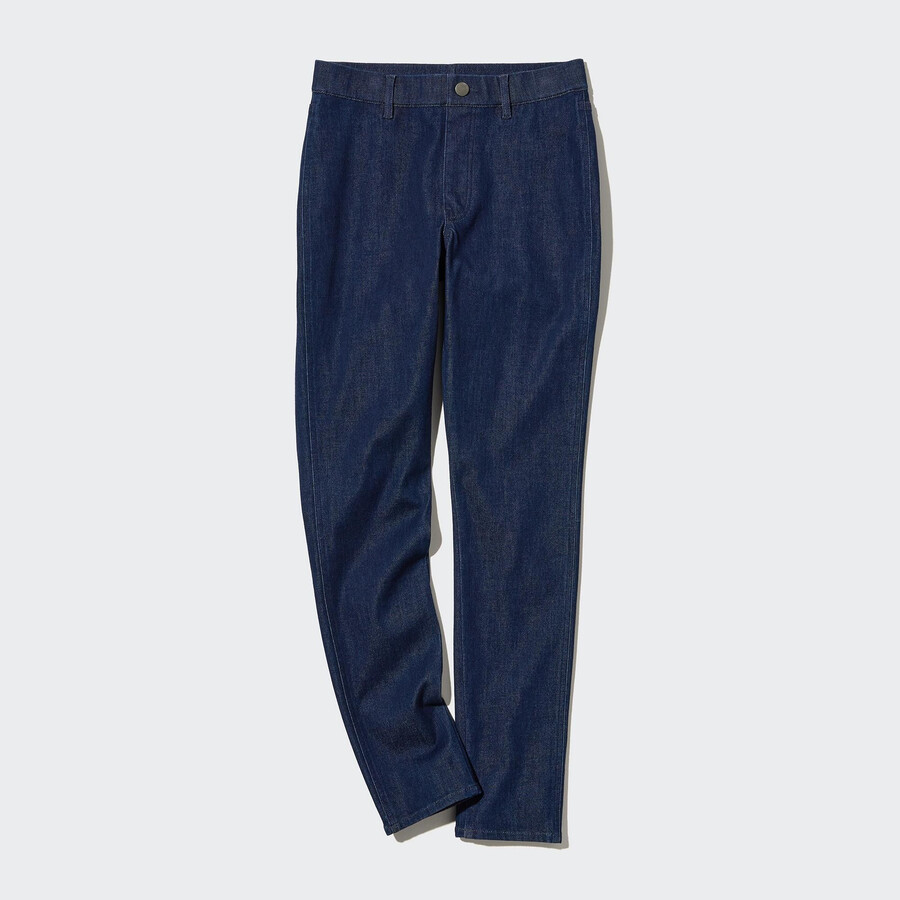 navy uniqlo ultra stretch denim womens tops