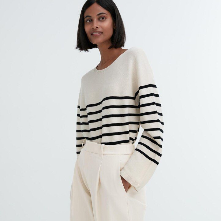 uniqlo heattech pleated womens tops beige