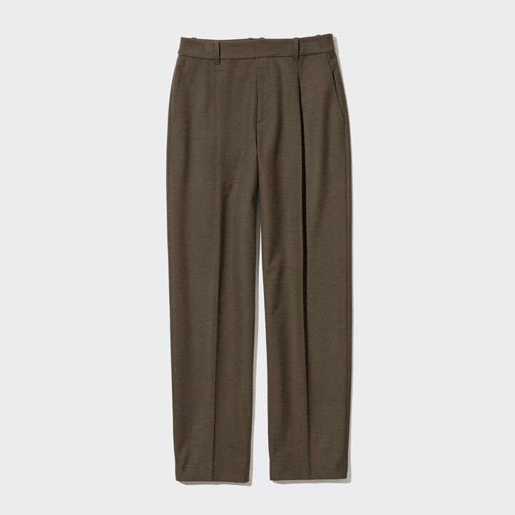 uniqlo heattech pleated womens tops beige