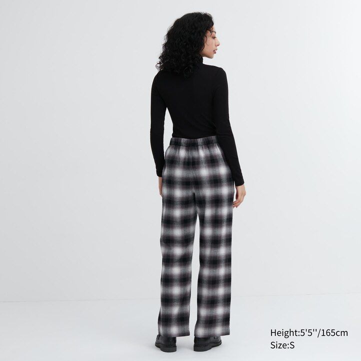 uniqlo flannel womens tops grey