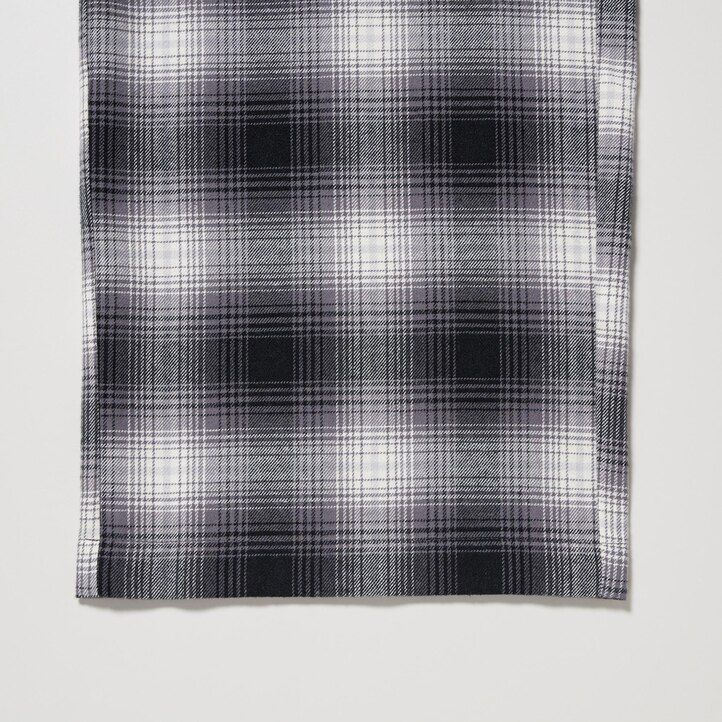 uniqlo flannel womens tops grey