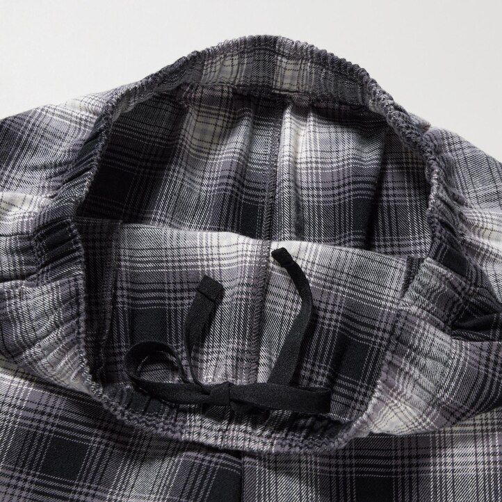 uniqlo flannel womens tops grey