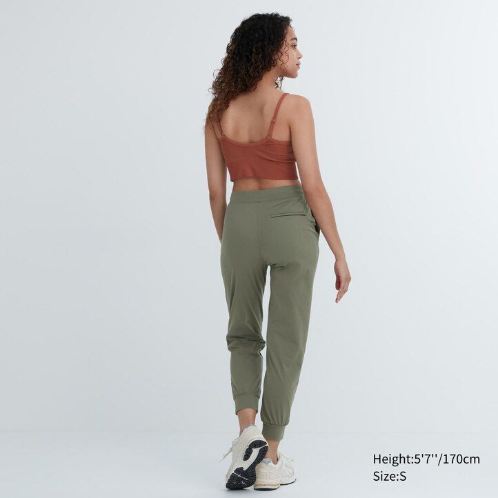 uniqlo ultra stretch airism womens tops green