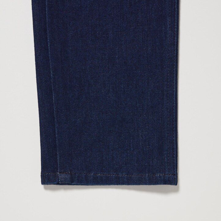 womens uniqlo ultra stretch denim tops dark grey
