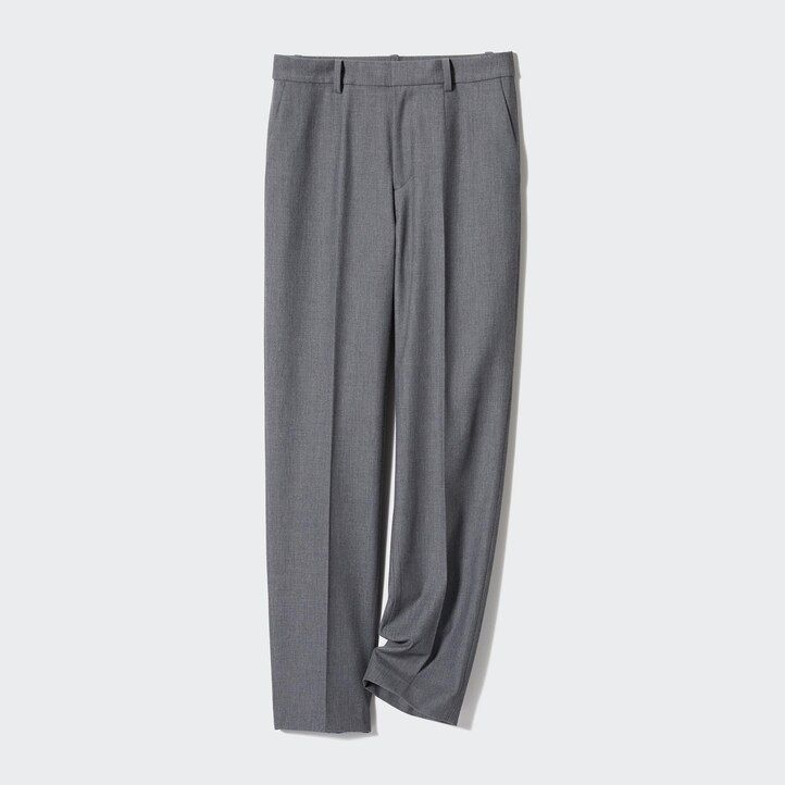 black uniqlo smart ankle length womens tops