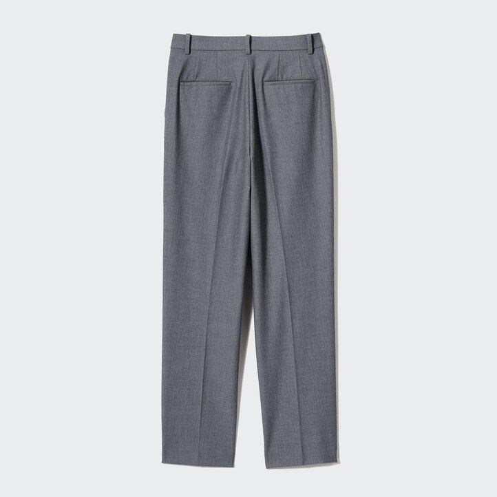black uniqlo smart ankle length womens tops